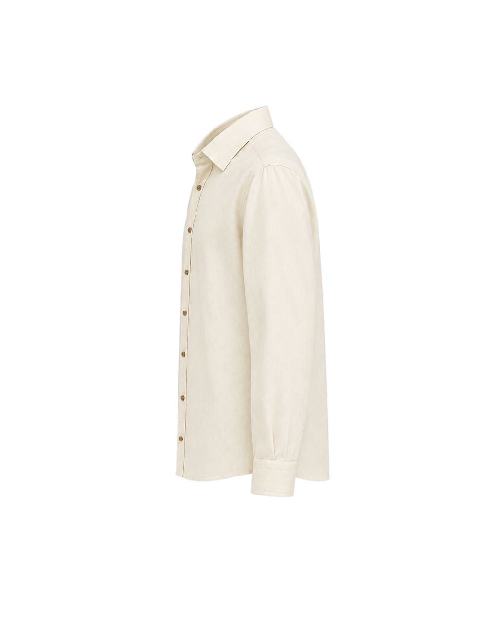 Classic Cream Airy Linen Full-Sleeve Shirt