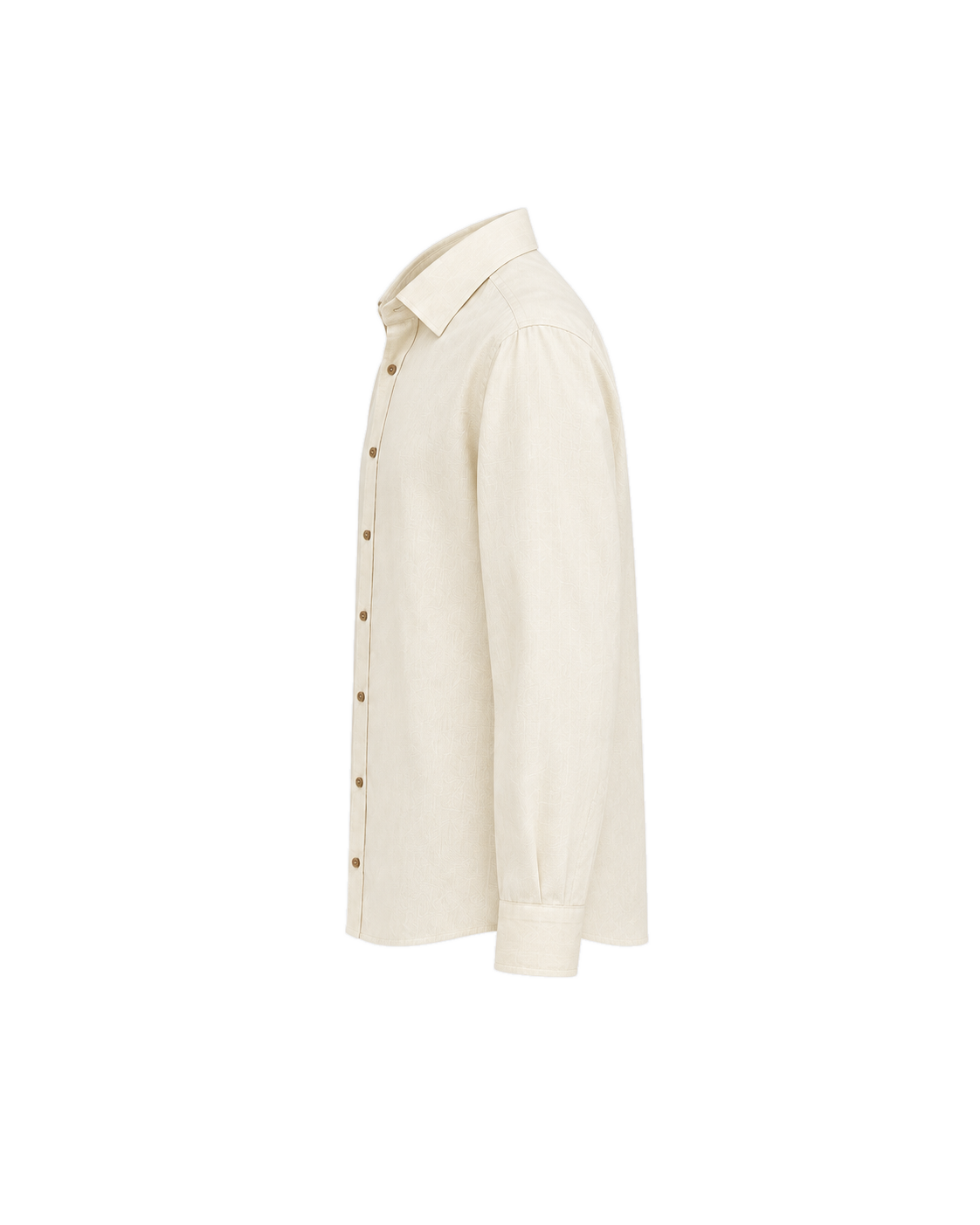 Classic Cream Airy Linen Full-Sleeve Shirt