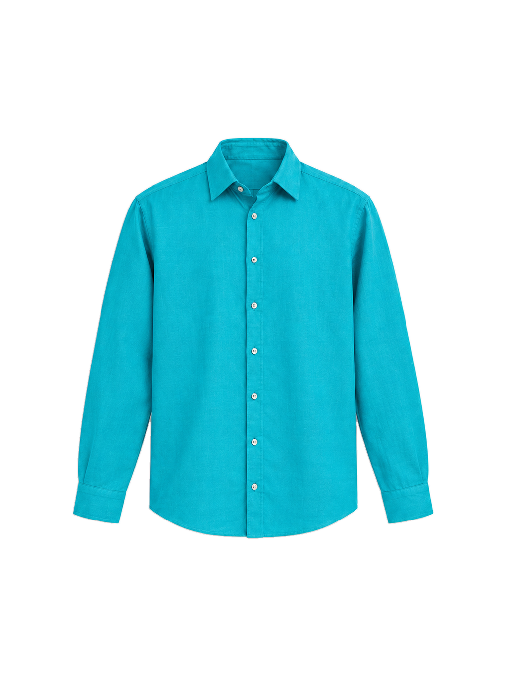 Aqua Blue Airy Linen Full-Sleeve Shirt