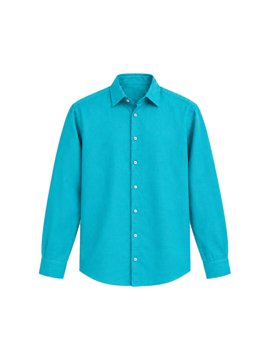Aqua Blue Airy Linen Full-Sleeve Shirt