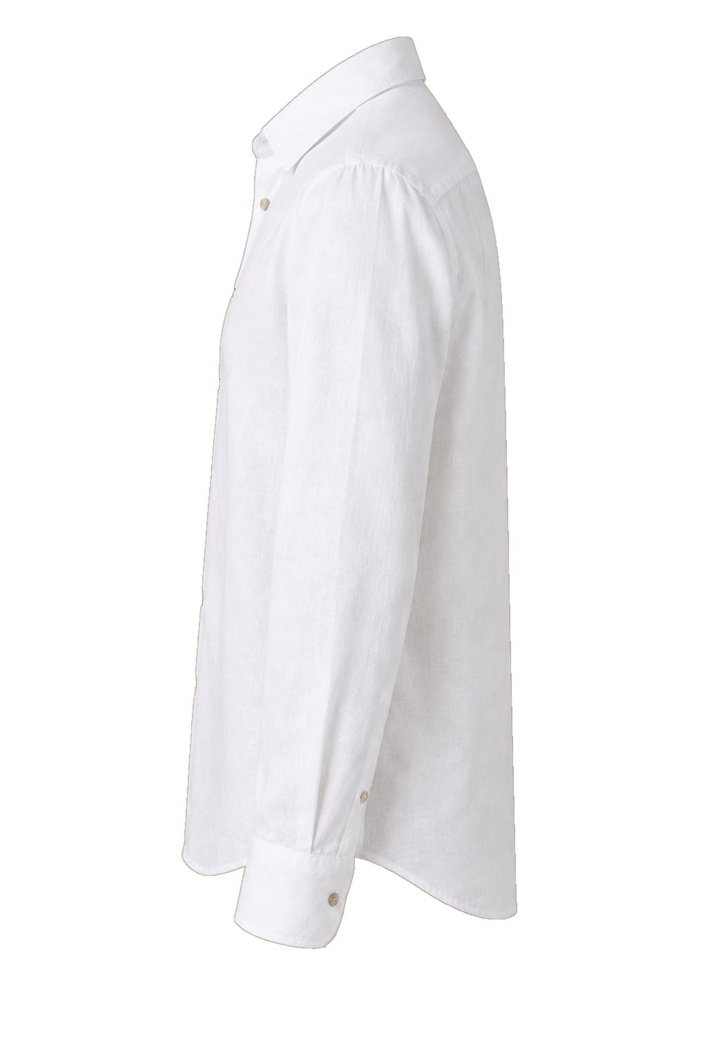 Classic White Airy Linen Full-Sleeve Shirt