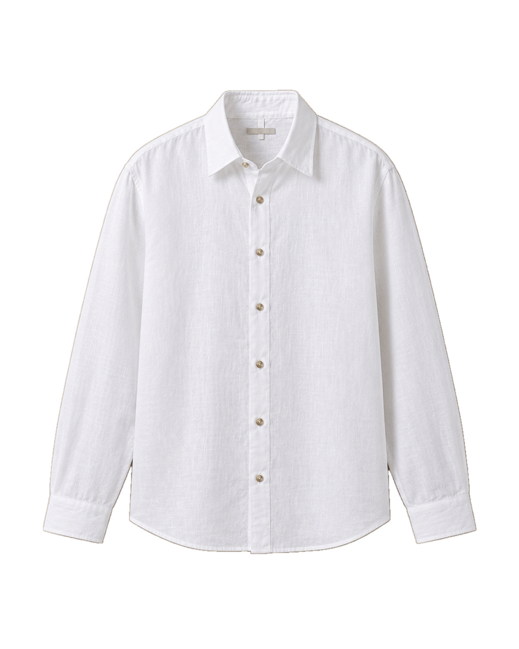 Classic White Airy Linen Full-Sleeve Shirt