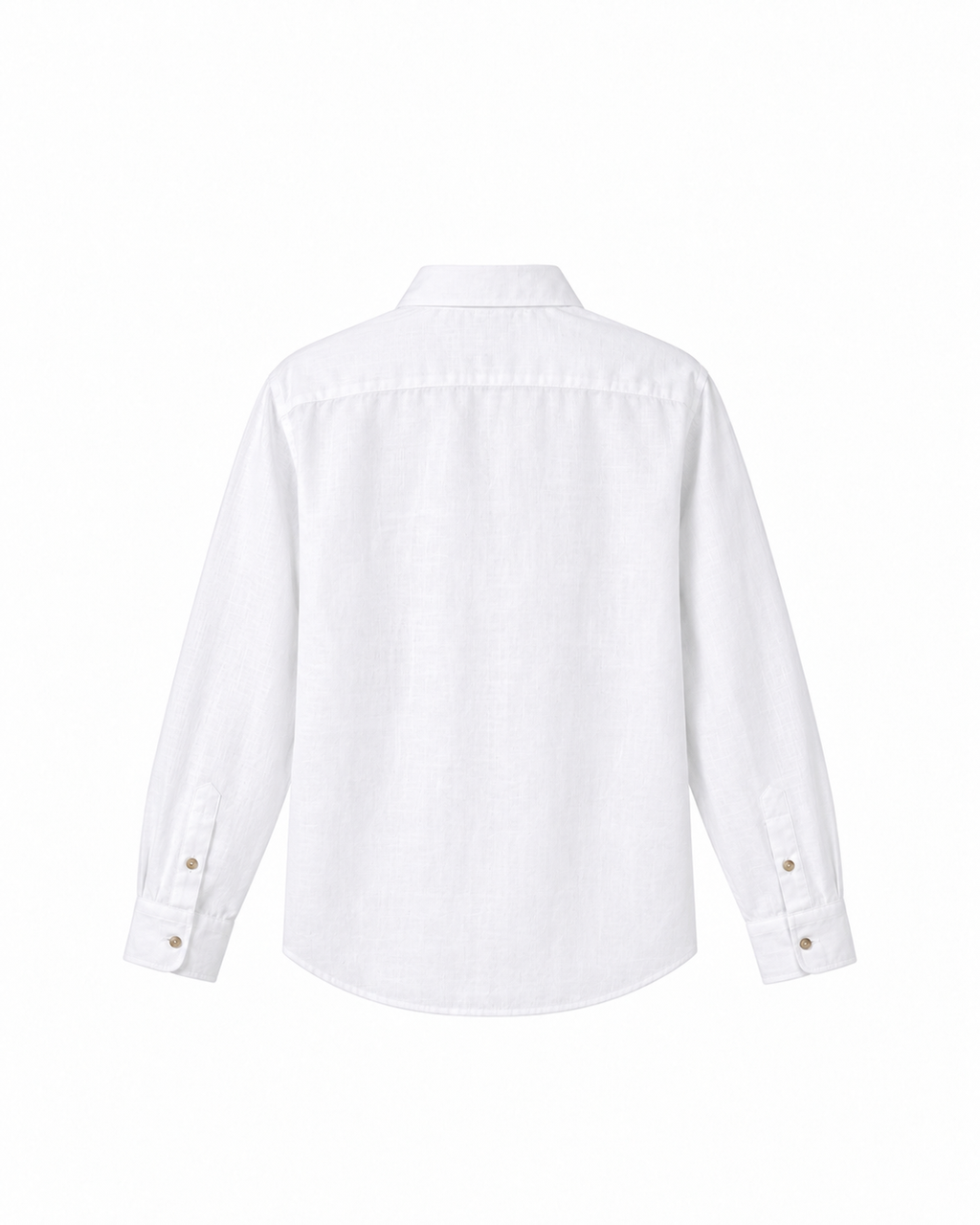 Classic White Airy Linen Full-Sleeve Shirt