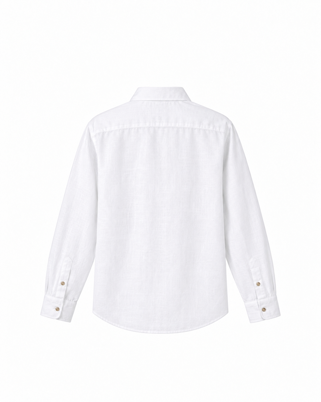 Classic White Airy Linen Full-Sleeve Shirt