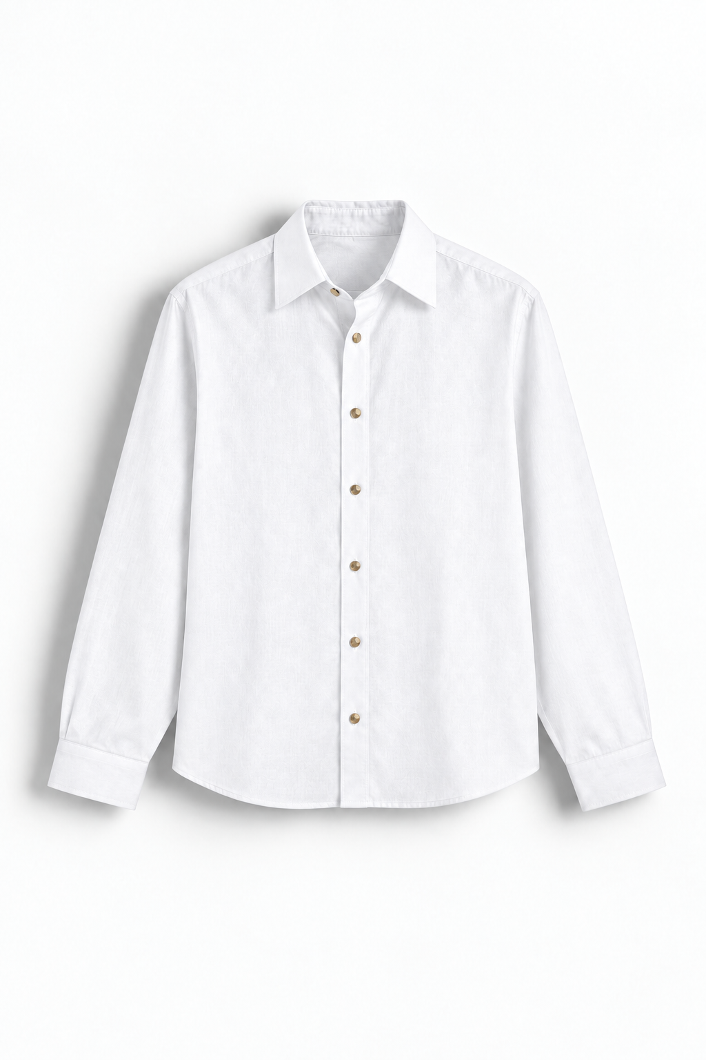 Classic White Airy Linen Full-Sleeve Shirt