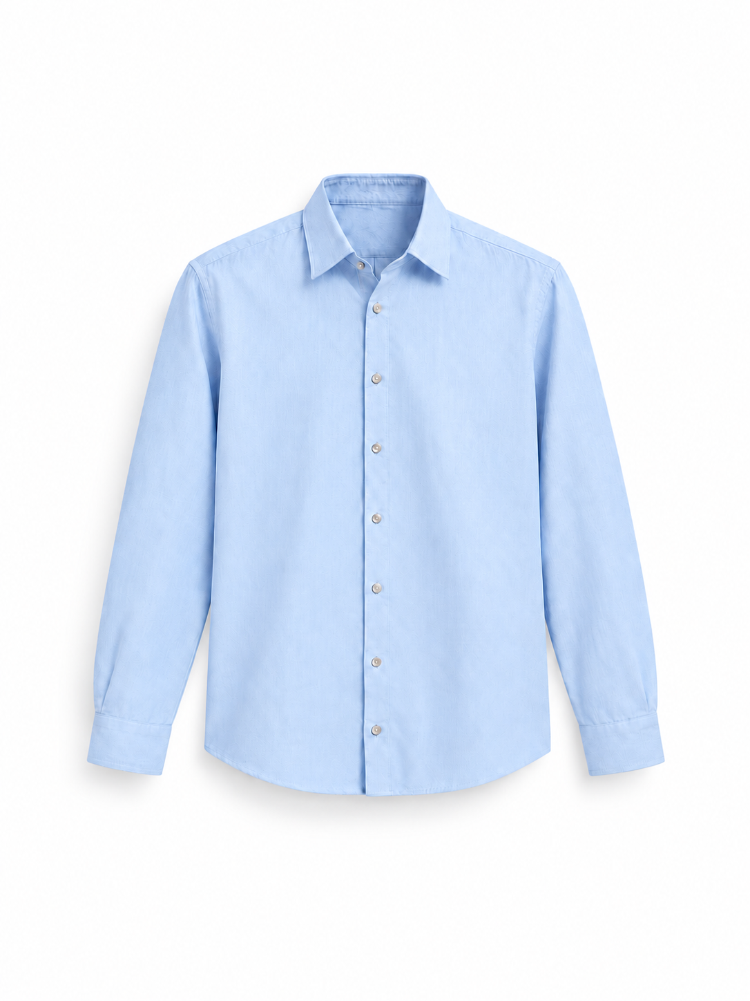 Sky Blue Airy Linen Full-Sleeve Shirt