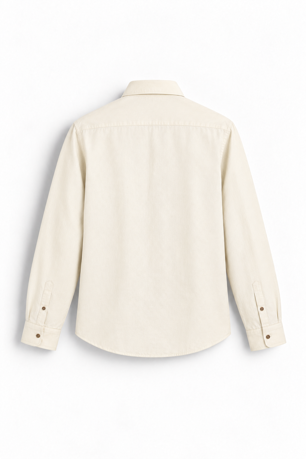 Classic Cream Airy Linen Full-Sleeve Shirt