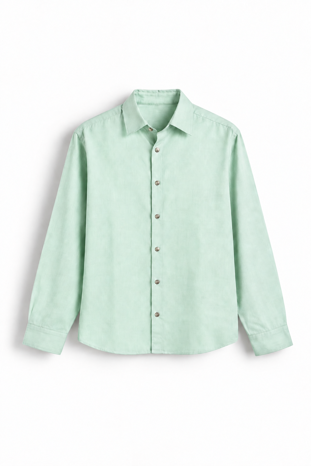 Mint Green Airy Linen Full-Sleeve Shirt