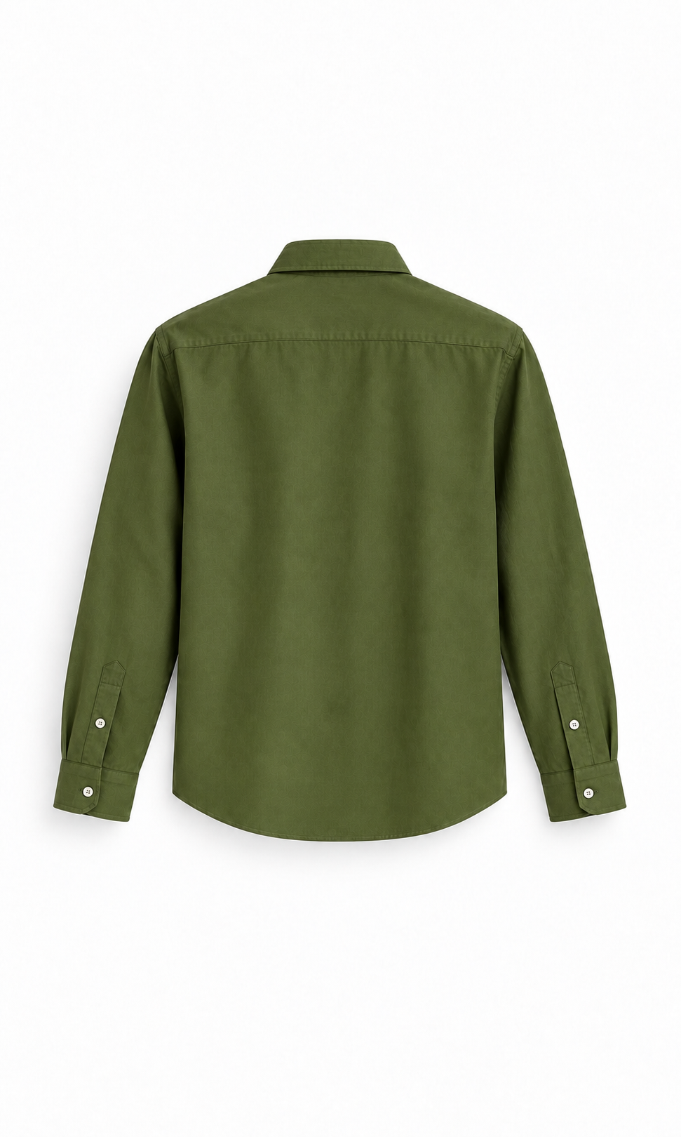 Olive Green Airy Linen Full-Sleeve Shirt