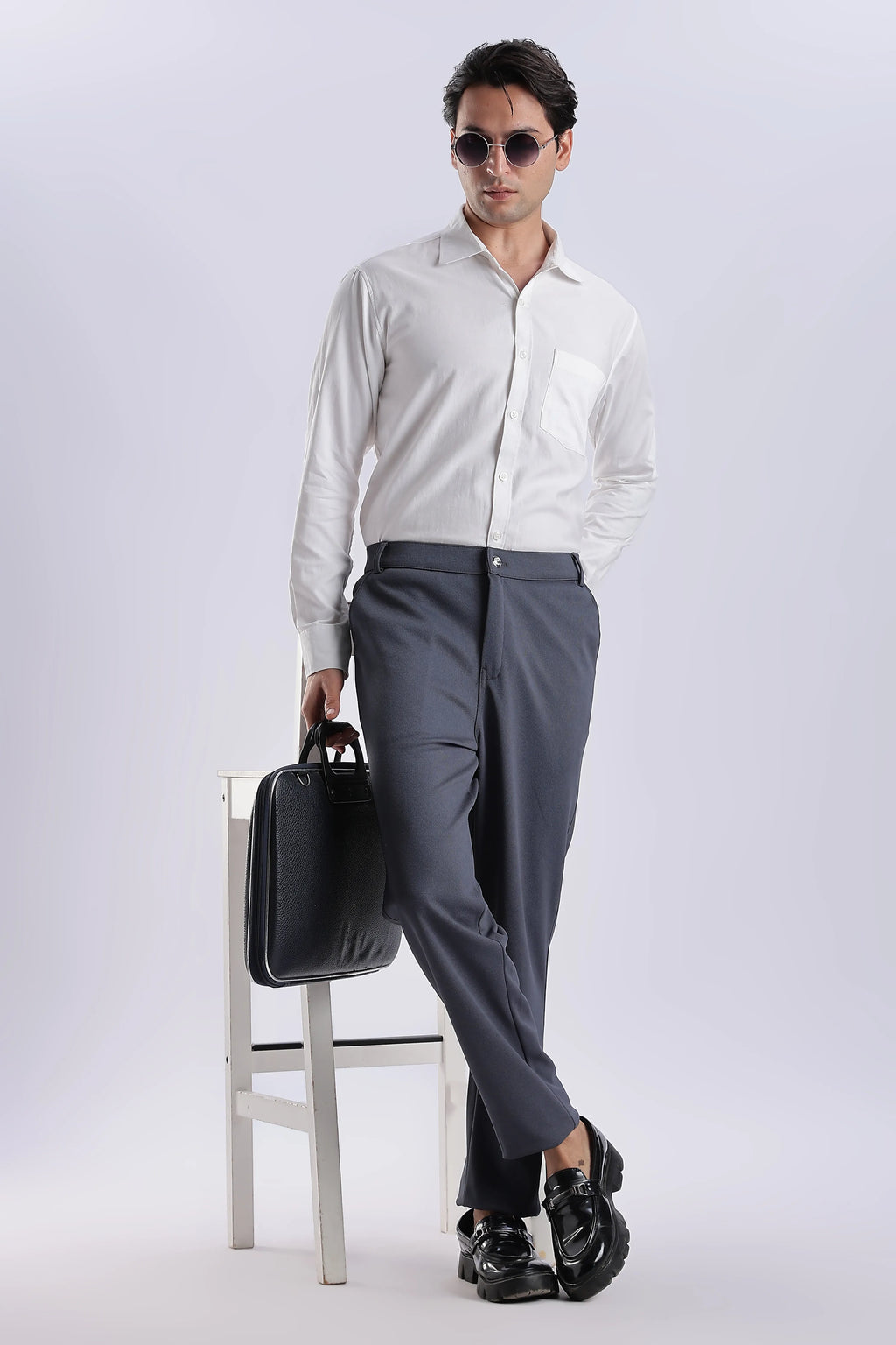 Dark Grey And Dark Coffee Everyday Stretch Pant Combo