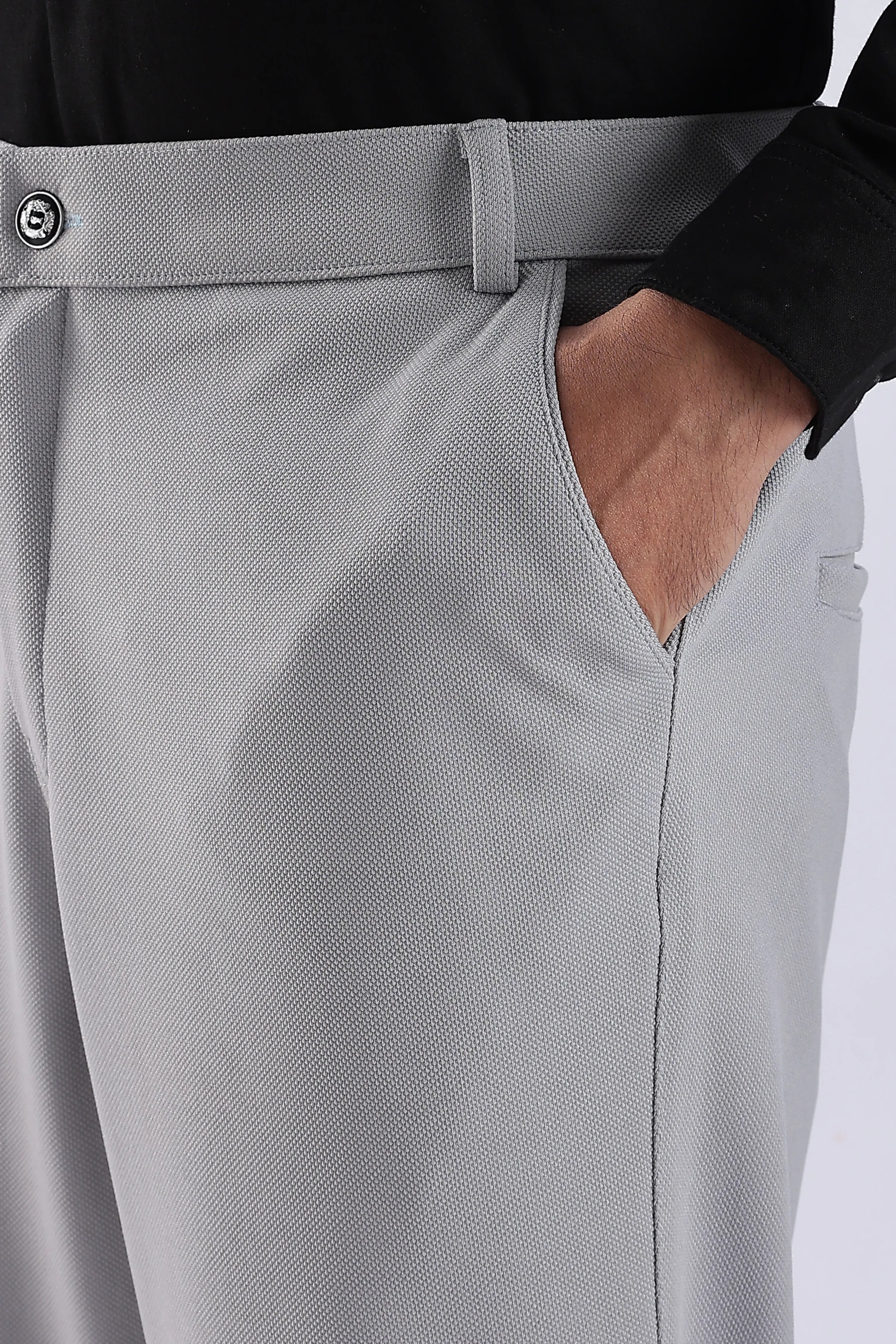 Light Grey And Dark Grey Everyday Stretch Pant Combo
