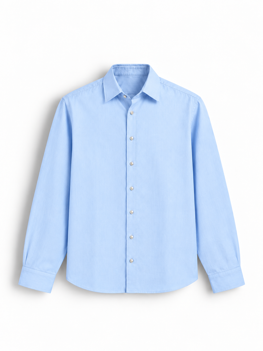 Sky Blue Airy Linen Full-Sleeve Shirt