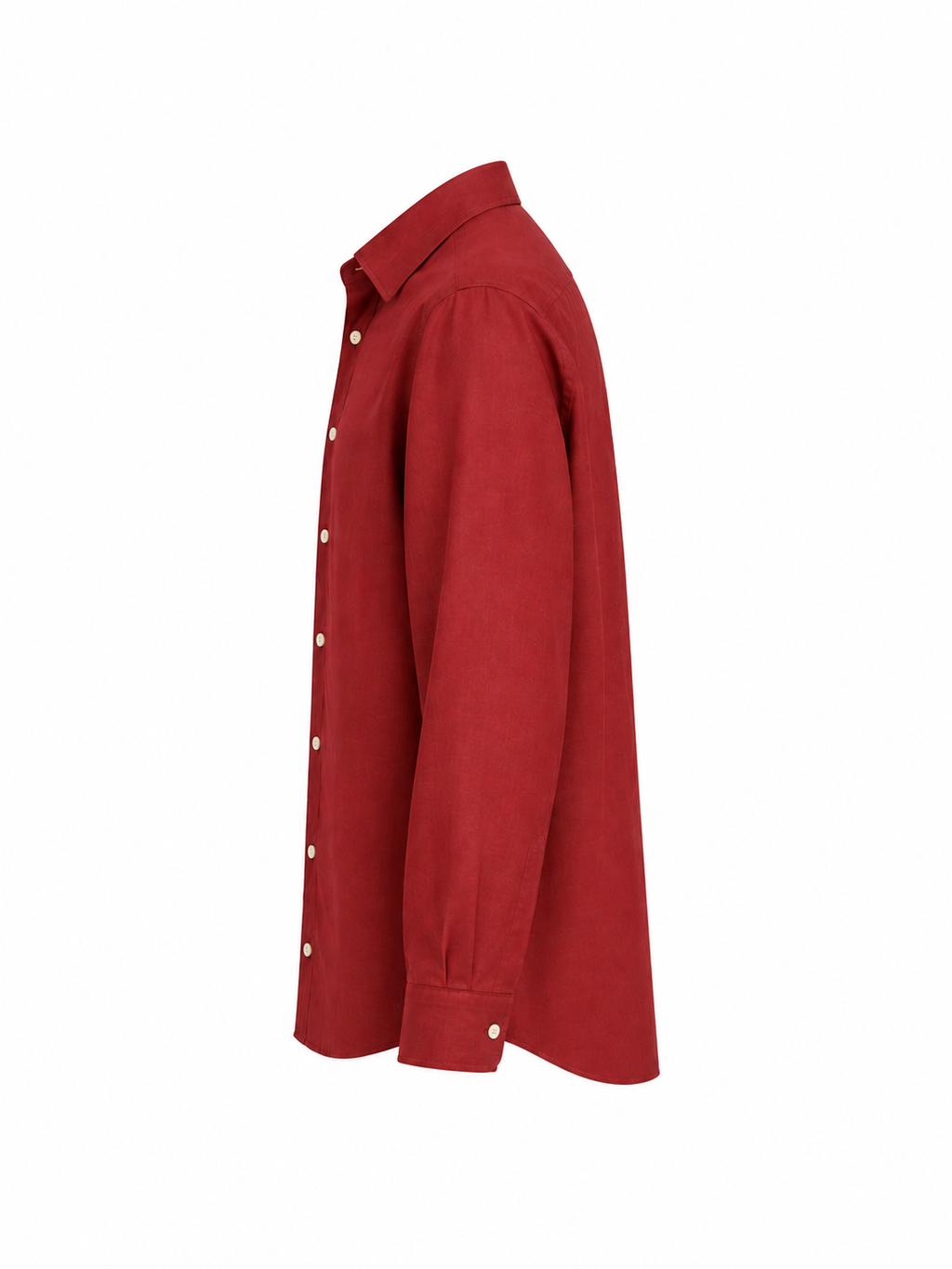 Classic Red Airy Linen Full-Sleeve Shirt
