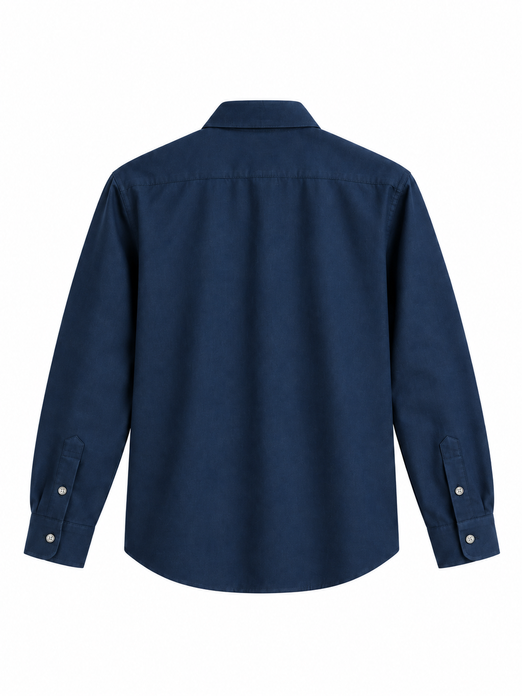 Navy Blue Airy Linen Full-Sleeve Shirt