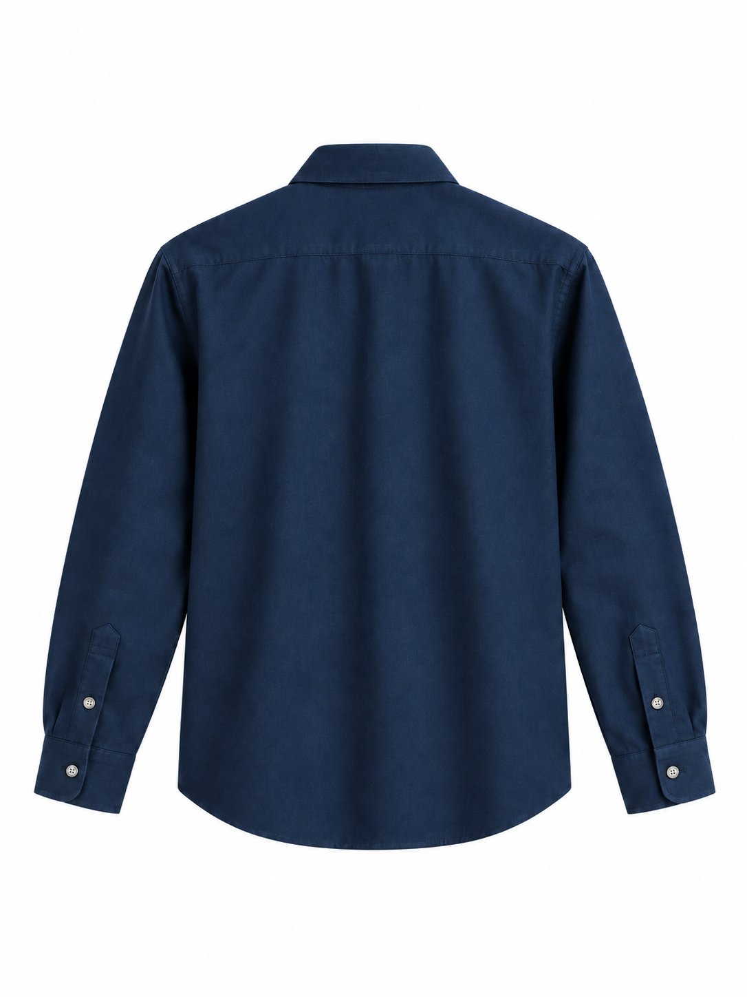 Navy Blue Airy Linen Full-Sleeve Shirt