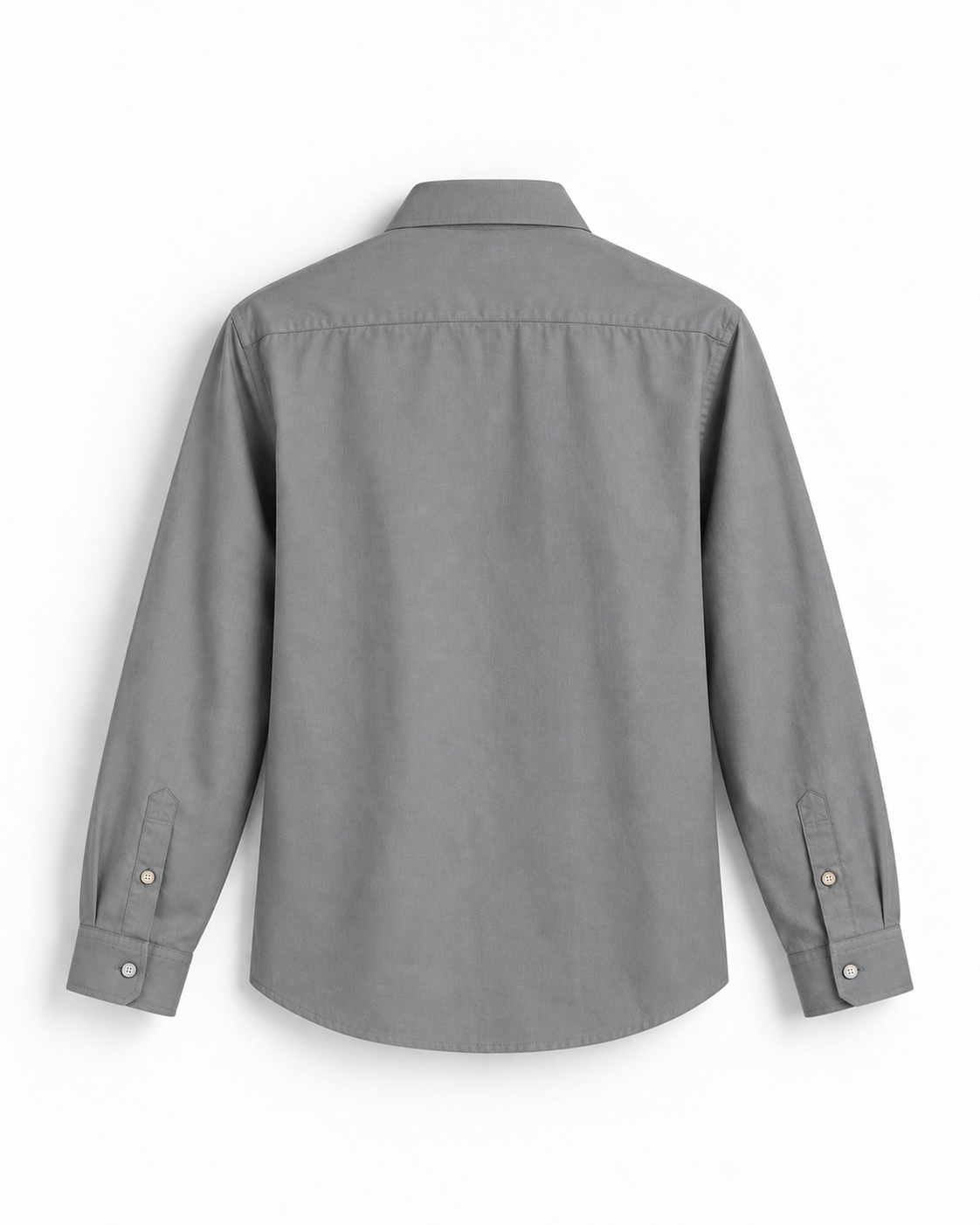 Classic Grey Airy  Linen Full-Sleeve Shirt
