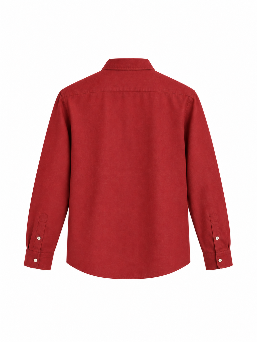 Classic Red Airy Linen Full-Sleeve Shirt