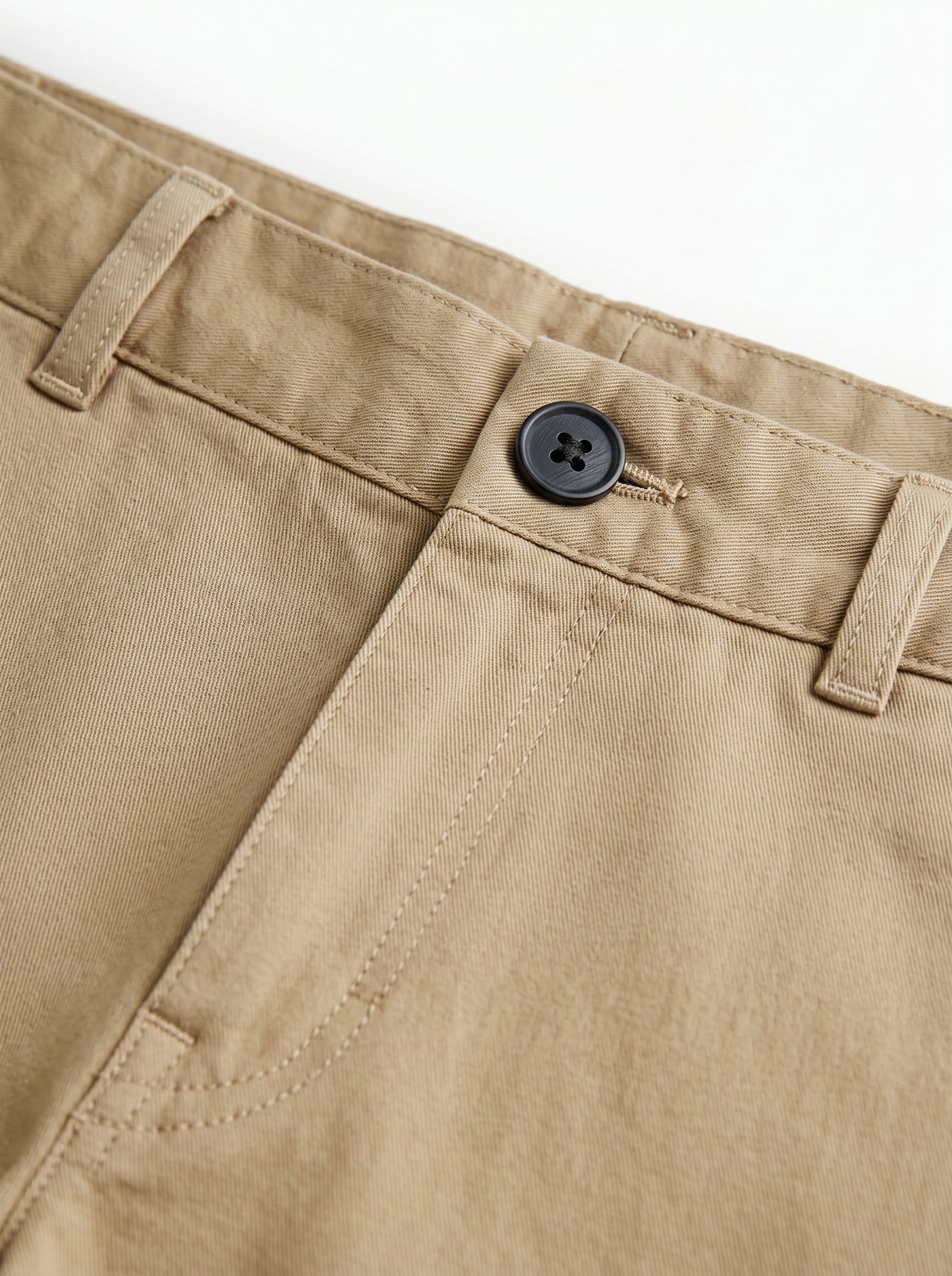 Beige Regular Fit Mid Rise Cotton Chinos