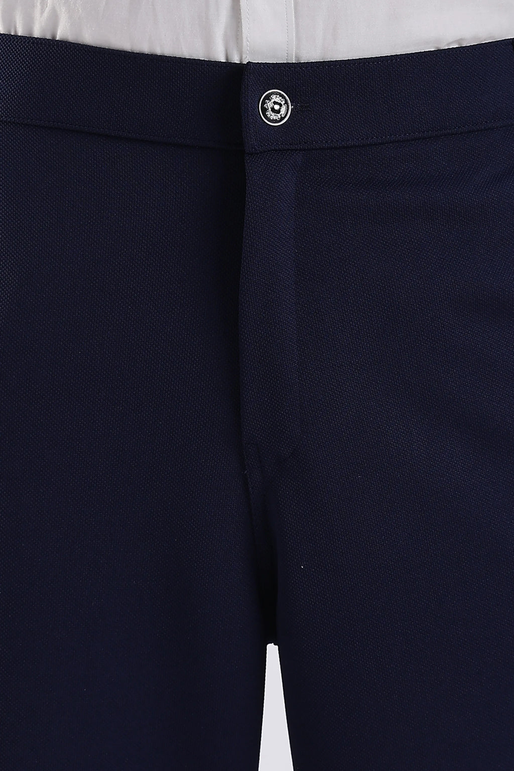 Navy Blue And Dark Coffee Stretch Pant Combo