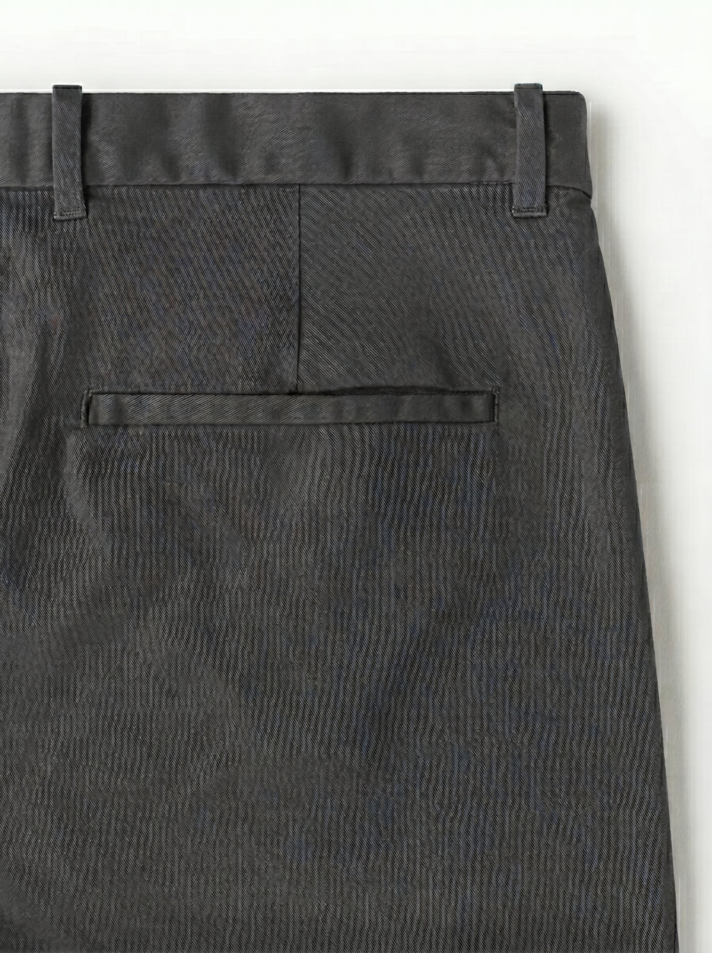 Dark Grey Regular Fit Mid Rise Cotton Chinos Pant