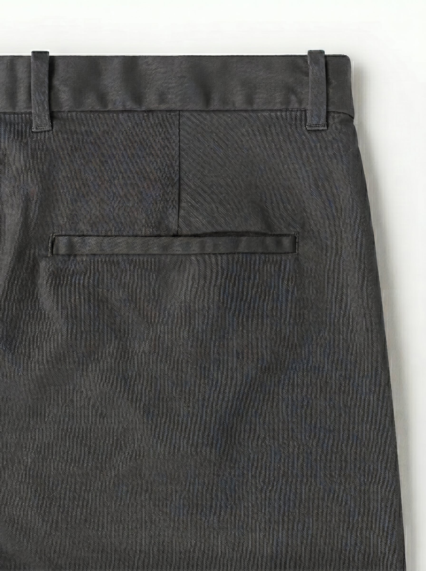 Dark Grey Regular Fit Mid Rise Cotton Chinos Pant
